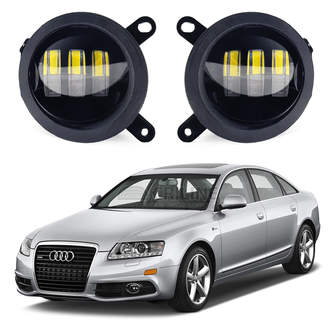Светодиодные противотуманные фары 60 Ватт Audi A6 С6 рестайл [2008-2011] 3 линзы