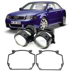 Линзы для фар Audi A4 II (B6) [2000-2004] для замены на светодиодные Би-ЛЕД модули