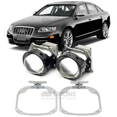 Линзы для фар Audi A6L III (C6) дорестайл [2004-2008] AFS для замены на светодиодные Би-ЛЕД модули