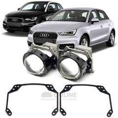 Линзы для фар Audi A1 I (8X) [2010-2018] для замены на светодиодные Би-ЛЕД модули