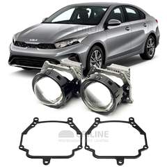 Линзы для фар Kia Cerato IV (BD) рестайл [2021-2022] для замены на светодиодные Би-ЛЕД модули