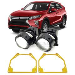 Линзы для фар Mitsubishi Eclipse Cross I (GK) дорестайл [2017-2021] для замены на светодиодные Би-ЛЕД модули