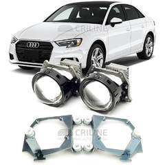 Линзы для фар Audi A3L III (8V) рестайл [2016-2020] для замены на светодиодные Би-ЛЕД модули