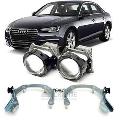 Линзы для фар Audi A4L V (B9) дорестайл [2015-2020] LED для замены на светодиодные Би-ЛЕД модули
