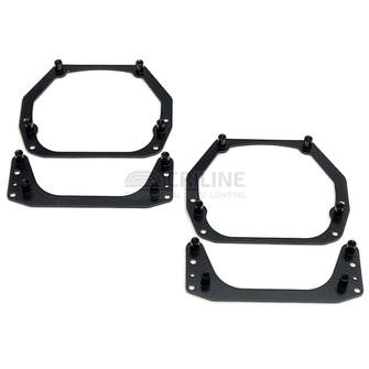 Переходные рамки Toyota RAV4 IV (XA40) рестайл [2015-2019] LED (установка на штатную рамку) под линзы Hella 3r/5r, Би-Лед