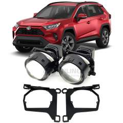 Линзы для фар Toyota RAV4 V (XA50) дорестайл [2018-н.в.] HiBeam LED для замены на светодиодные Би-ЛЕД модули