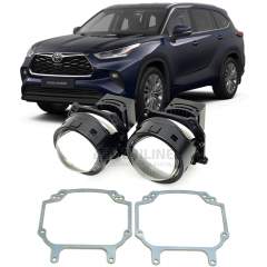 Линзы для фар Toyota Highlander IV (XU70) дорестайл [2019-н.в.] LED для замены на светодиодные Би-ЛЕД модули