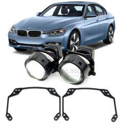 Линзы для фар BMW 3 Series F30 дорестайл [2011-2015] для замены на светодиодные Би-ЛЕД модули