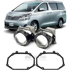 Линзы для фар Toyota Vellfire I (H20) [2008-2015] для замены на светодиодные Би-ЛЕД модули