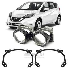 Линзы для фар Nissan Note II (E12) рестайл [2016-2020] галоген для замены на светодиодные Би-ЛЕД модули