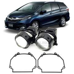 Линзы для фар Honda Shuttle II дорестайл [2015-2019] Галоген для замены на светодиодные Би-ЛЕД модули