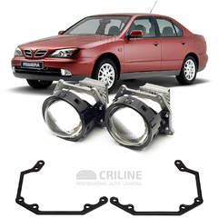Линзы для фар Nissan Primera II (P11/W11) рестайл [1999-2002] для замены на светодиодные Би-ЛЕД модули