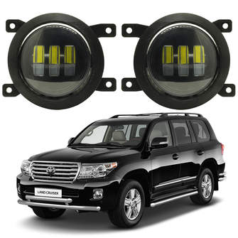Светодиодные противотуманные фары Toyota Land Cruiser XI (J200) рестайл [2012-2015] 3 линзы