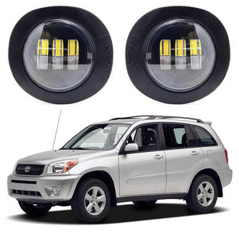Светодиодные противотуманные фары Toyota RAV4 II (CA20) рестайл [2003-2005] 3 линзы