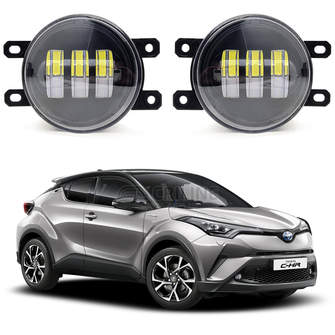 Светодиодные противотуманные фары Toyota C-HR I (X10) дорестайл [2016-2019] 3 линзы