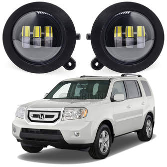 Светодиодные противотуманные фары Honda Pilot II дорестайл [2008-2011] 3 линзы