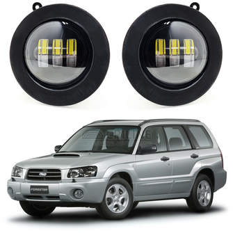 Светодиодные противотуманные фары Subaru Forester II SG дорестайл [2002-2005] 3 линзы