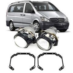 Ремкомплект для фар Mercedes-Benz Viano II (W639) рестайл [2010-2014] для замены штатных линз на модули Hella 3R