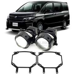 Линзы для фар Toyota Voxy III (R80) дорестайл [2014-2017] LED для замены на светодиодные Би-ЛЕД модули