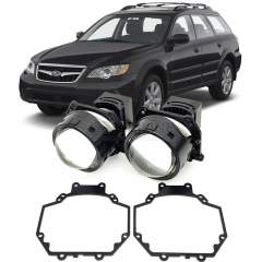 Линзы для фар Subaru Outback III (BP) рестайл [2006-2009] без омывателя для замены на светодиодные Би-ЛЕД модули