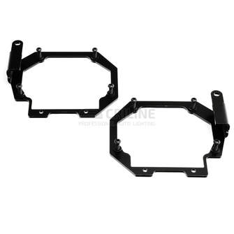 Переходные рамки Nissan Qashqai II (J11) рестайл [2017-2022] LED под линзы Hella 3r/5r, Би-Лед