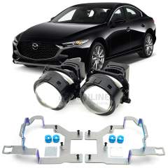 Линзы для фар Mazda Axela IV (BP) дорестайл [2020-н.в.] LED для замены на светодиодные Би-ЛЕД модули