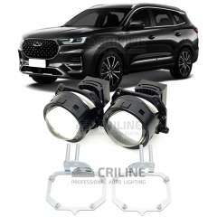 Линзы для фар Chery Tiggo 8 Pro I [2021-н.в.] LED AFS для замены на светодиодные Би-ЛЕД модули