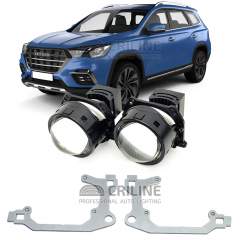 Линзы для фар Jetour X90 I дорестайл [2019-2021] для замены на светодиодные Би-ЛЕД модули