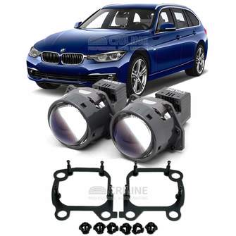 Линзы для фар BMW 3-Series VI (F30) рестайл [2015-2019] LED рефлектор (секция дальнего света) для замены на светодиодные Би-ЛЕД модули