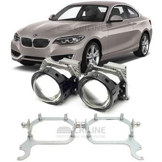 Линзы для фар BMW 2-Series I (F22) дорестайл [2014-2017] для замены на светодиодные Би-ЛЕД модули