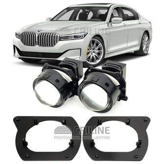 Линзы для фар BMW 7-Series VI (G11/G12) рестайл [2019-2023] HiBeam для замены на светодиодные Би-ЛЕД модули
