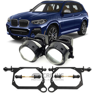 Линзы для фар BMW X3 III (G01) дорестайл [2017-2021] HiBeam для замены на светодиодные Би-ЛЕД модули