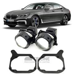 Линзы для фар BMW 7-Series VI (G11/G12) дорестайл [2015-2019] HiBeam базовая/средняя комплектации для замены на светодиодные Би-ЛЕД модули