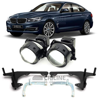 Линзы для фар BMW 3-Series Gran Turismo VI (F34) рестайл [2016-2020] для замены на светодиодные Би-ЛЕД модули
