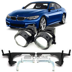Линзы для фар BMW 4-Series I (F32/F33/F36) рестайл [2017-2021] для замены на светодиодные Би-ЛЕД модули