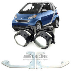 Линзы для фар Smart Fortwo II (W451) [2006-2015] для замены на светодиодные Би-ЛЕД модули