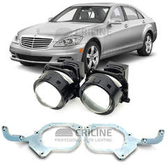 Линзы для фар Mercedes-Benz S-Class V (W221) рестайл [2009-2013] HiBeam для замены на светодиодные Би-ЛЕД модули