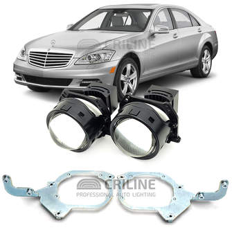 Линзы для фар Mercedes-Benz S-Class V (W221) рестайл [2009-2013] HiBeam для замены на светодиодные Би-ЛЕД модули