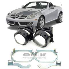 Линзы для фар Mercedes-Benz SLK-Class II (R171) [2004-2011] для замены на светодиодные Би-ЛЕД модули
