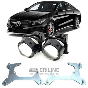 Линзы для фар Mercedes-Benz CLA-Class I (C117/X117) дорестайл [2013-2016] для замены на светодиодные Би-ЛЕД модули