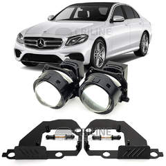 Линзы для фар Mercedes-Benz E-Class V (W213/S213/C238) дорестайл [2016-2020] HiBeam для замены на светодиодные Би-ЛЕД модули