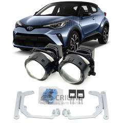 Линзы для фар Toyota C-HR III (AX10/AX50) рестайл [2019-2023] галоген для замены на светодиодные Би-ЛЕД модули