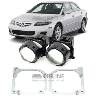 Линзы для фар Mazda 6 I (GG) [2002-2008] HiBeam для замены на светодиодные Би-ЛЕД модули