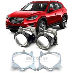 Линзы для фар Mazda CX-5 I (KE) рестайл [2014-2017] AFS для замены на светодиодные Би-ЛЕД модули