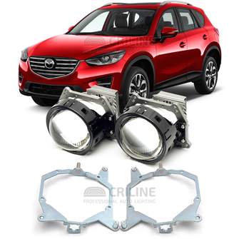 Линзы для фар Mazda CX-5 I (KE) рестайл [2014-2017] AFS для замены на светодиодные Би-ЛЕД модули