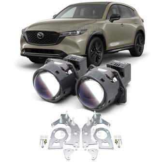 Линзы для фар Mazda CX-5 II (KF) рестайлинг [2021-2026] LED для замены на светодиодные Би-ЛЕД модули