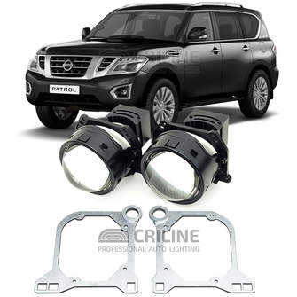 Линзы для фар Nissan Patrol VI (Y62) рестайл [2014-2019] для замены на светодиодные Би-ЛЕД модули