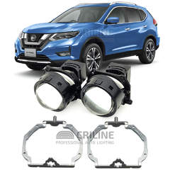 Линзы для фар Nissan X-Trail III (T32) рестайл [2017-2022] LED AFS для замены на светодиодные Би-ЛЕД модули
