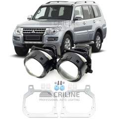 Линзы для фар Mitsubishi Pajero IV (V80/V90) [2006-н.в.] секция дальнего света для замены на светодиодные Би-ЛЕД модули