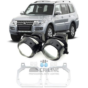 Линзы для фар Mitsubishi Pajero IV (V80/V90) [2006-н.в.] секция дальнего света для замены на светодиодные Би-ЛЕД модули